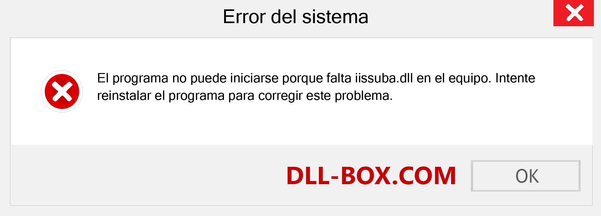 ¿Falta el archivo iissuba.dll ?. Descargar para Windows 7, 8, 10 - Corregir iissuba dll Missing Error en Windows, fotos, imágenes