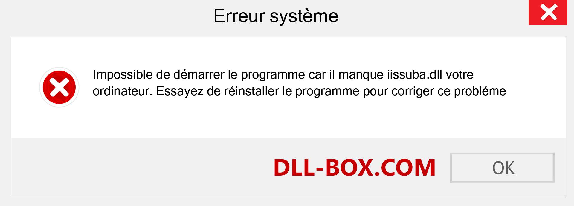 Le fichier iissuba.dll est manquant ?. Télécharger pour Windows 7, 8, 10 - Correction de l'erreur manquante iissuba dll sur Windows, photos, images